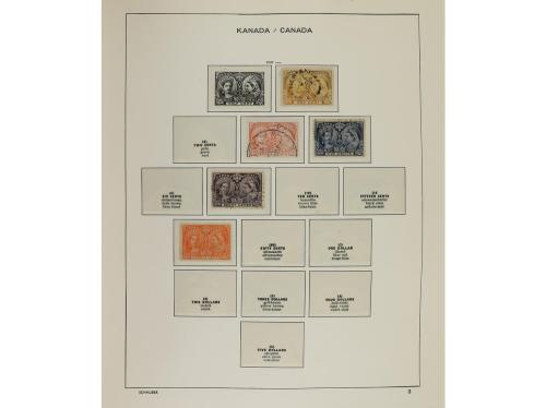 LOTES y COLECCIONES. CANADÁ Colección en álbum Schaubek desd