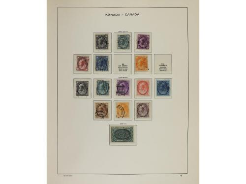LOTES y COLECCIONES. CANADÁ Colección en álbum Schaubek desd