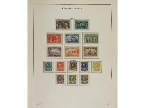 LOTES y COLECCIONES. CANADÁ Colección en álbum Schaubek desd