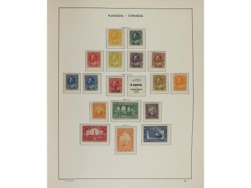 LOTES y COLECCIONES. CANADÁ Colección en álbum Schaubek desd