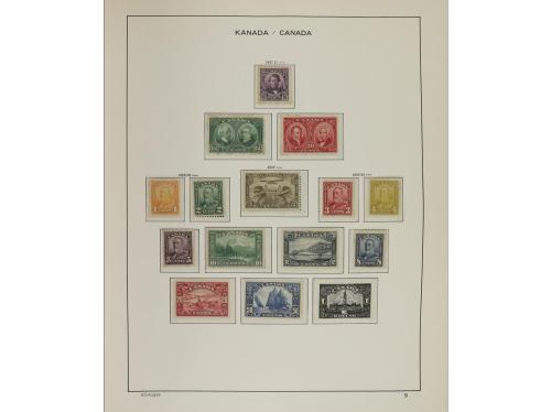 LOTES y COLECCIONES. CANADÁ Colección en álbum Schaubek desd