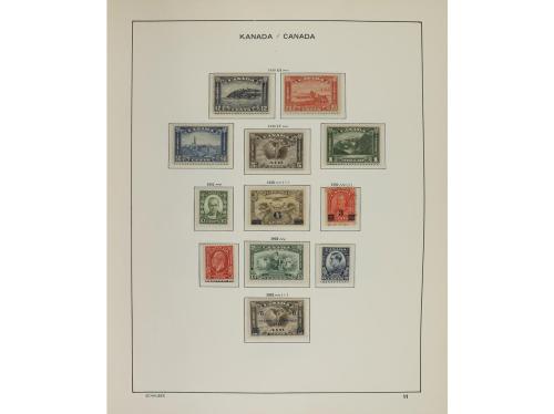 LOTES y COLECCIONES. CANADÁ Colección en álbum Schaubek desd