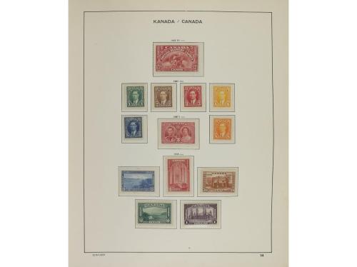 LOTES y COLECCIONES. CANADÁ Colección en álbum Schaubek desd