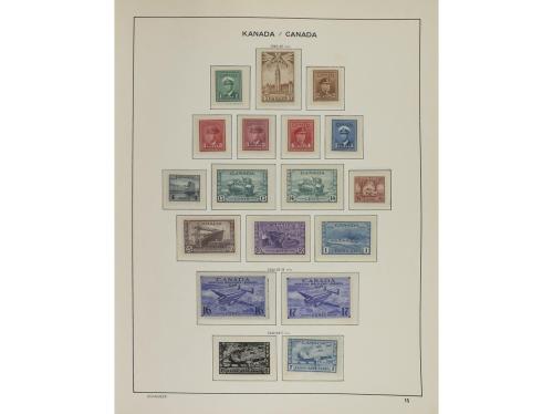 LOTES y COLECCIONES. CANADÁ Colección en álbum Schaubek desd