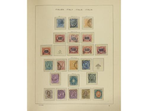 LOTES y COLECCIONES. ITALIA. Colección en 2 álbumes Schaubek