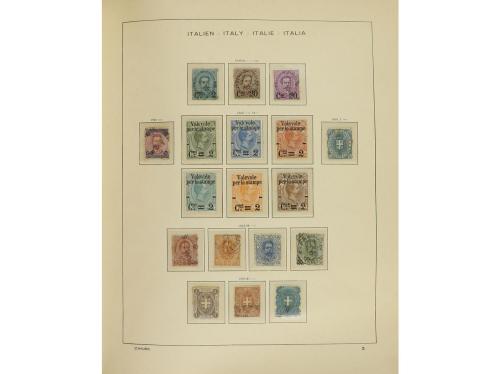 LOTES y COLECCIONES. ITALIA. Colección en 2 álbumes Schaubek