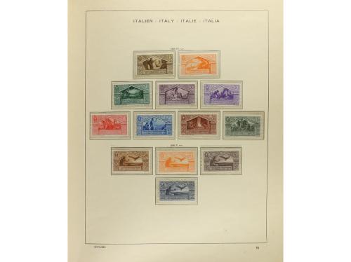 LOTES y COLECCIONES. ITALIA. Colección en 2 álbumes Schaubek