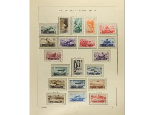 LOTES y COLECCIONES. ITALIA. Colección en 2 álbumes Schaubek