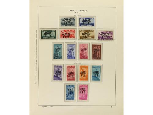 LOTES y COLECCIONES. ITALIA. Colección en 2 álbumes Schaubek