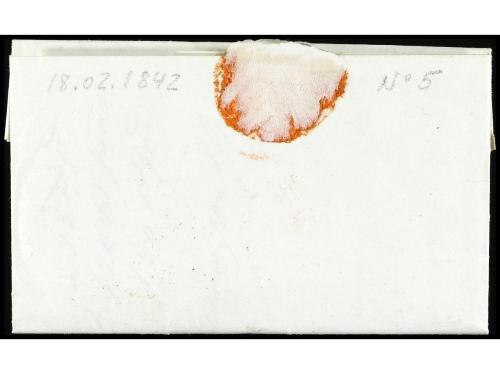 ESPAÑA: PREFILATELIA. 1842. LOJA a GRANADA. Marca LOXA/AND. 