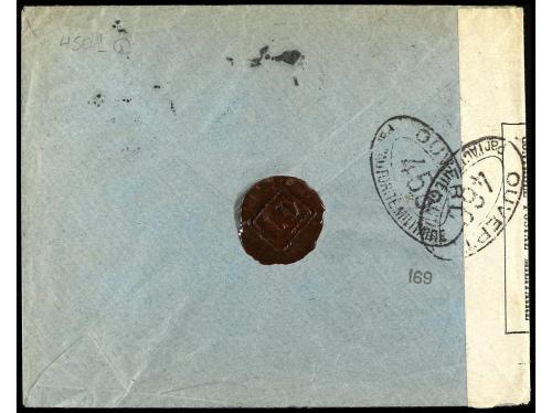 ✉ ESPAÑA. Ed. 269 (2). 1971. BARCELONA a PARIS. 5 cts. verde