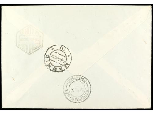 ✉ ESPAÑA. Ed. 528cc, 502, 507/08. 1930. SEVILLA a RÍO DE JAN