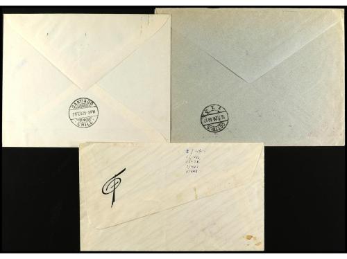 ✉ ESPAÑA. 1929. EXPO. SEVILLA y BARCELONA. Tres cartas con d