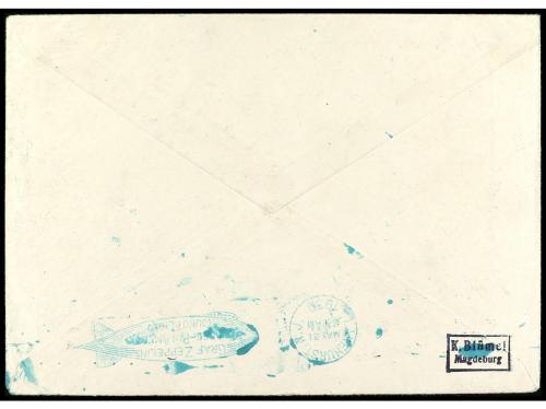 ✉ ESPAÑA. Ed. 480, 481, 321 (2). 1930. BARCELONA a U.S.A. 1 