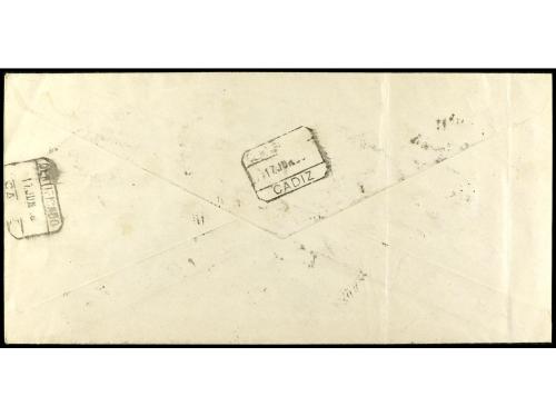✉ ESPAÑA. Ed. 513, 517/18 y 517cc. 1930. SEVILLA a CÁDIZ. 5 