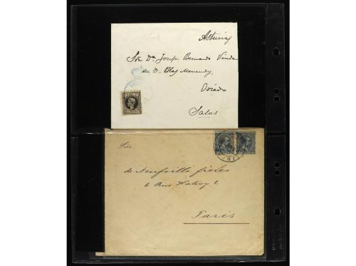 ✉ LOTES y COLECCIONES. 1860-1930. ESPAÑA. Conjunto de 19 car