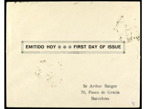 ✉ ESPAÑA. Ed. 766. HB. Aéreo + 5 pts. multicolor en sobre ma