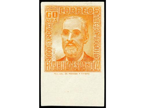 * ESPAÑA. Ed. 732/40. SERIE COMPLETA SIN DENTAR. MAGNÍFICA. 