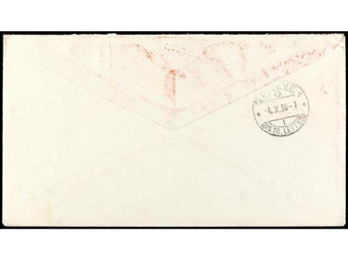 ✉ ESPAÑA. Ed. 544, 545. 1930. SEVILLA a GINEBRA. 4 y 10 pts.