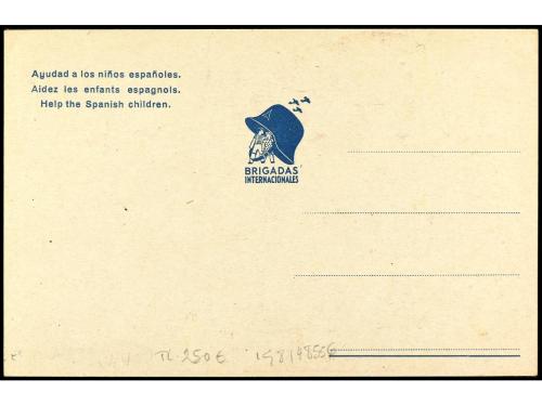 ✉ ESPAÑA GUERRA CIVIL. Tarjeta Postal ilustrada LA GUERRA DE