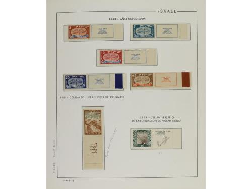 LOTES y COLECCIONES. ISRAEL. Colección montada en 6 álbumes,