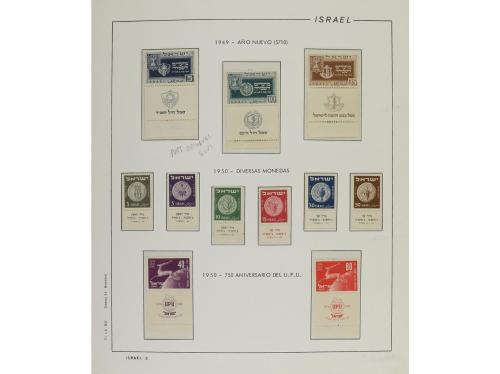 LOTES y COLECCIONES. ISRAEL. Colección montada en 6 álbumes,