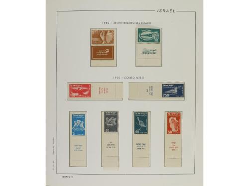 LOTES y COLECCIONES. ISRAEL. Colección montada en 6 álbumes,