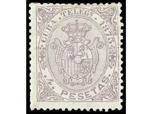 * CUBA. Ed. T-26 y 27. TELÉGRAFOS. 2 y 4 pts. Cat. 245&euro;. 