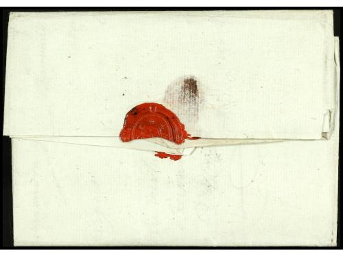 ✉ ESPAÑA: PREFILATELIA. 1781. SANTANDER a MADRID. Marca en n