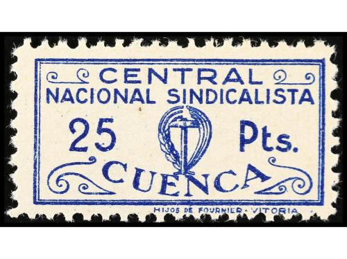* ESPAÑA GUERRA CIVIL. CUENCA. Diez sellos Central Nacional 