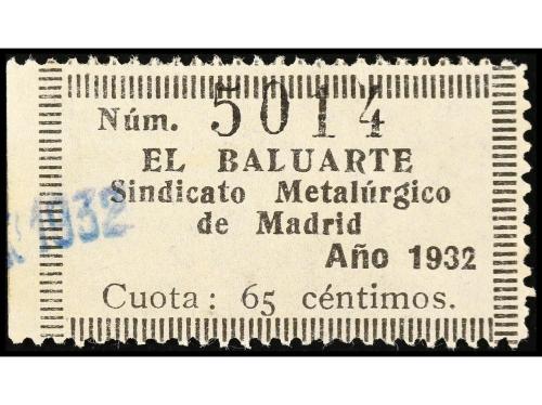 */° ESPAÑA GUERRA CIVIL. MADRID. Tres sellos de cuota de 65 