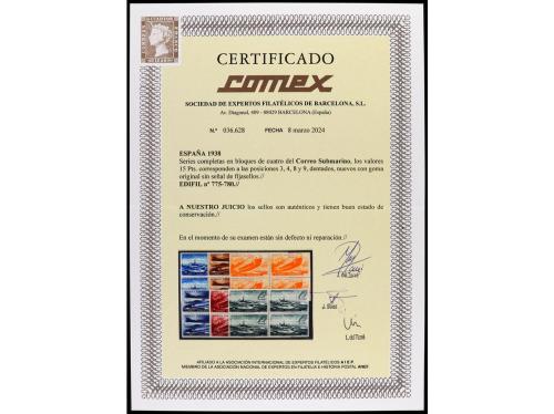 ** ESPAÑA. Ed. 775/80. SERIE COMPLETA, 6 valores. Goma habit