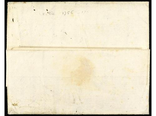 ✉ ESPAÑA: PREFILATELIA. 1756. SEVILLA. Sobrescrito a MARSELL