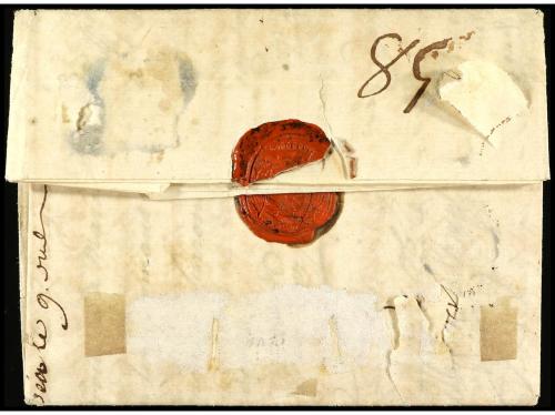 ✉ ESPAÑA: PREFILATELIA. 1749. CADIZ. Sobrescrito a EL FERROL