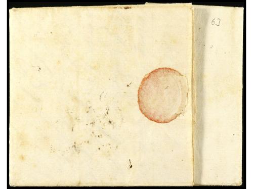 ✉ ESPAÑA: PREFILATELIA. 1800. CADIZ. Sobrescrito de GAND (Bé
