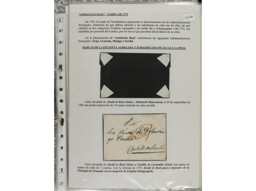 LOTES y COLECCIONES. ESPAÑA. PREFILATELIA. ANDALUCIA ORIENTA