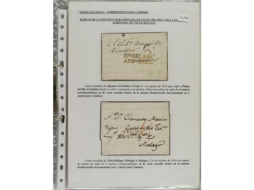 LOTES y COLECCIONES. ESPAÑA. PREFILATELIA. ANDALUCIA ORIENTA