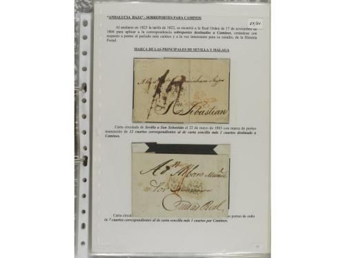 LOTES y COLECCIONES. ESPAÑA. PREFILATELIA. ANDALUCIA ORIENTA