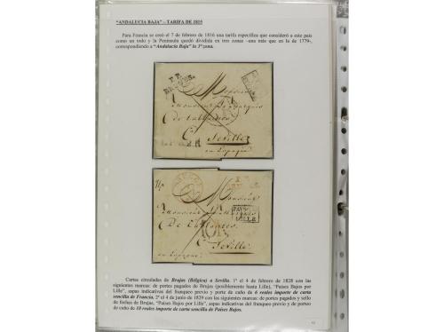 LOTES y COLECCIONES. ESPAÑA. PREFILATELIA. ANDALUCIA ORIENTA