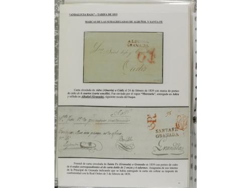 LOTES y COLECCIONES. ESPAÑA. PREFILATELIA. ANDALUCIA ORIENTA