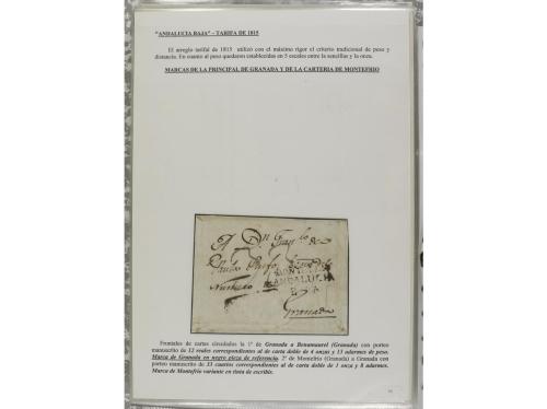 LOTES y COLECCIONES. ESPAÑA. PREFILATELIA. ANDALUCIA ORIENTA