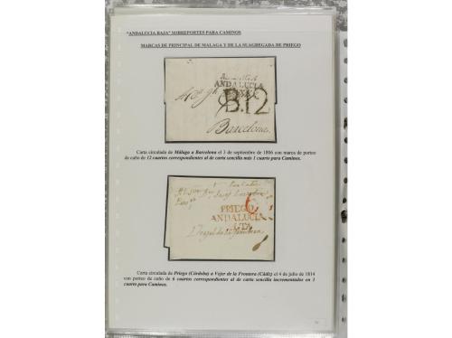 LOTES y COLECCIONES. ESPAÑA. PREFILATELIA. ANDALUCIA ORIENTA