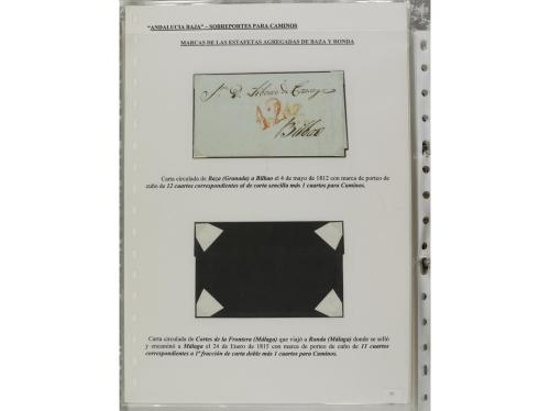 LOTES y COLECCIONES. ESPAÑA. PREFILATELIA. ANDALUCIA ORIENTA