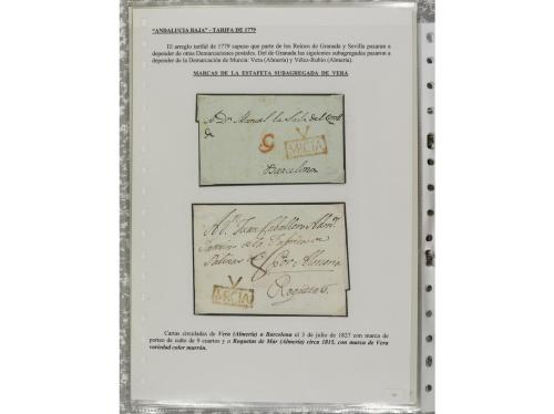 LOTES y COLECCIONES. ESPAÑA. PREFILATELIA. ANDALUCIA ORIENTA