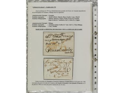 LOTES y COLECCIONES. ESPAÑA. PREFILATELIA. ANDALUCIA ORIENTA