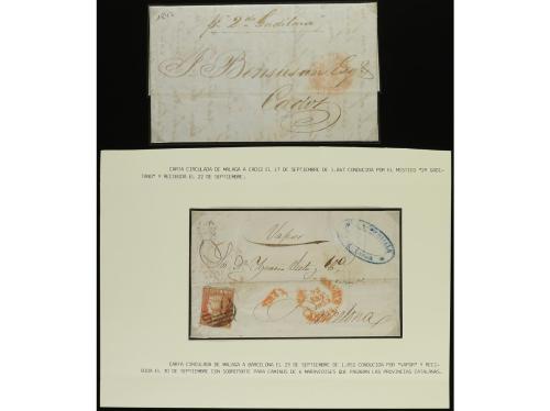 ✉ LOTES y COLECCIONES. 1847-64. Resto de colección especiali