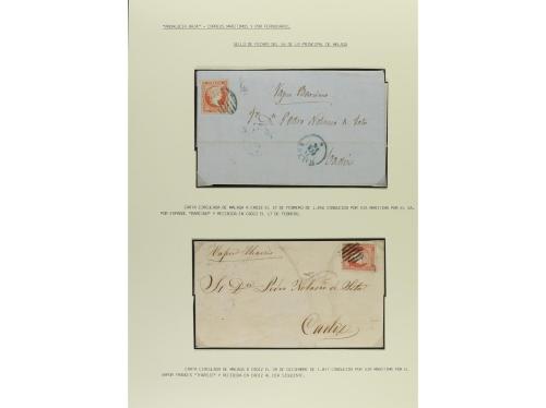 ✉ LOTES y COLECCIONES. 1847-64. Resto de colección especiali