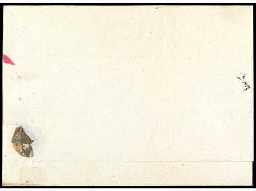 ✉ ESPAÑA. Ed. 6. 1851. MÁLAGA a GRANADA. 6 cuartos negro, ma