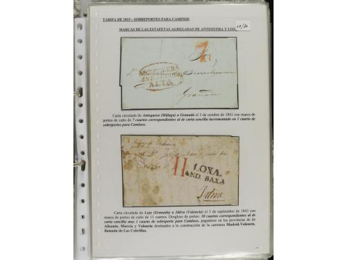 ESPAÑA: PREFILATELIA. ANDALUCÍA. Conjunto de 50 piezas (sobr