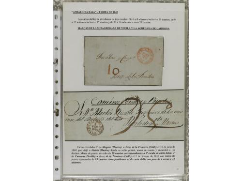 ESPAÑA: PREFILATELIA. ANDALUCÍA. Conjunto de 50 piezas (sobr